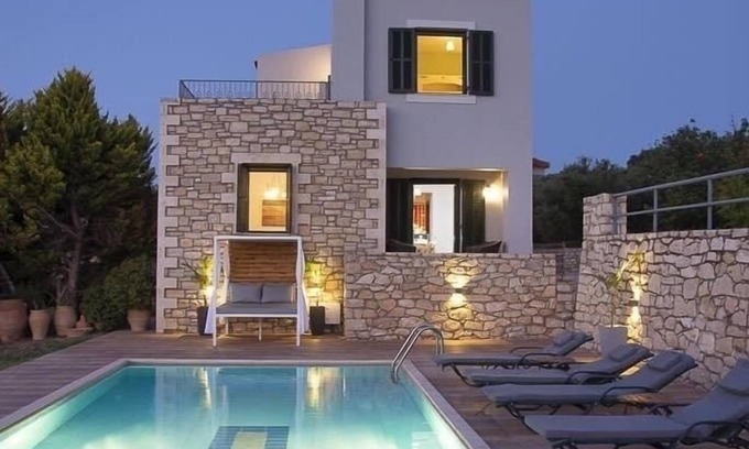 Skouloufia Villa | Villa Sunset - Villa de vacaciones con vistas panorámicas al mar