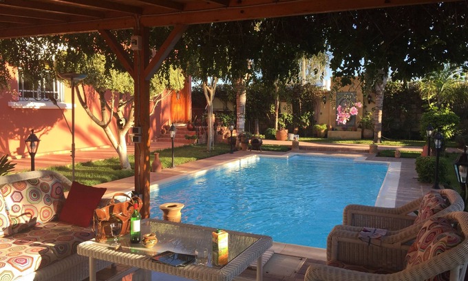 Haouzia Villa | Villa, piscina, jardín, sin vis-à-vis, 10 minutos a pie de la playa el Haouzia