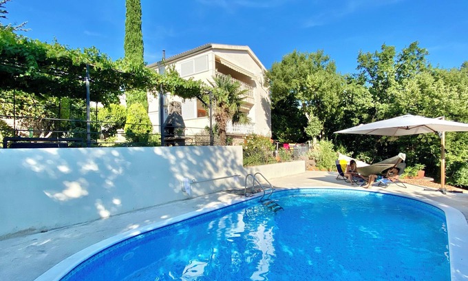 Donji Zagon Casa | Villa Theresa Croatia 220m above the Adriatic Sea with pool,whirlpool and sauna