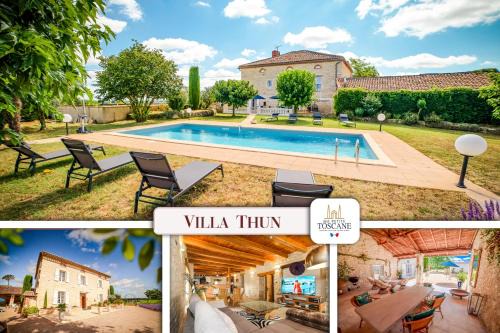 La Celle-sous-Gouzon Casa | Villa Thun - Piscine - Maison de caractère au milieu des vignes