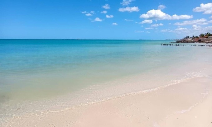 Chelem Villa | Villa Titi esta a 50 metros de la playa, vista al mar y piscina privada