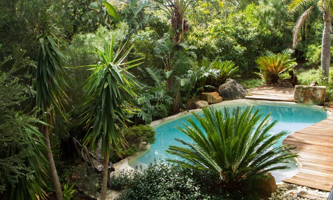 Hout Bay Casa | Villa Tivoli: descanse en más de 1000 m2 con jardín, piscina de rocas y WiFi