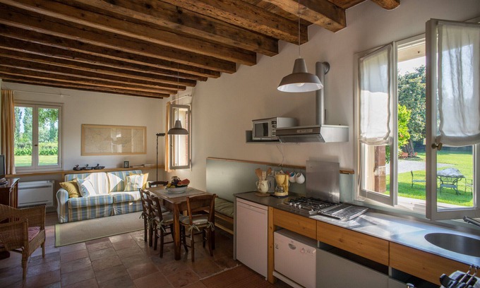 Dolo Apartamento | Villa Tron. Mezà apartamento con parque a lo largo de la Riviera del Brenta. Venecia