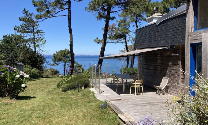 Poullan-sur-Mer Casa | Villa vue mer Avec Piscine