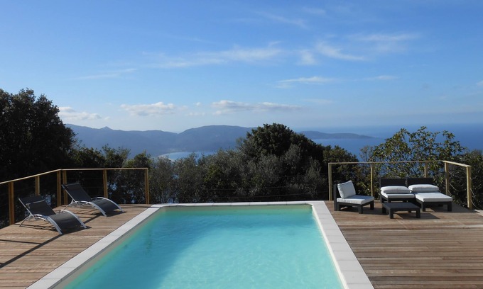 Olmeto Villa | vistas panorámicas al mar Villa con piscina privada, 8 a 12 personas