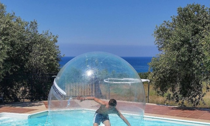 Nea Dimmata Villa | Villa con piscina privada y vistas al mar