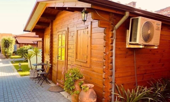 Canidelo Cabaña | Villelay- Casa 5 con dos habitaciones, cocina y baño y aire acondicionado.