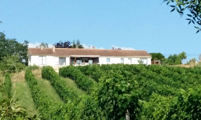 Le Fleix Casa | Estudio con vistas al viñedo con vistas de 180 ° de los viñedos