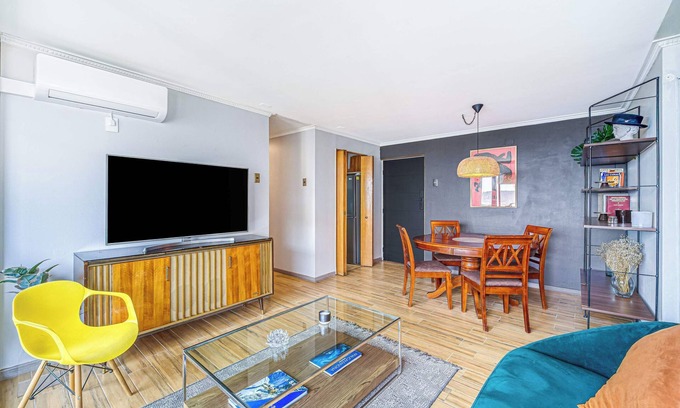 Santiago Apartamento | Vista Eclectica - 2D, AC & Wifi