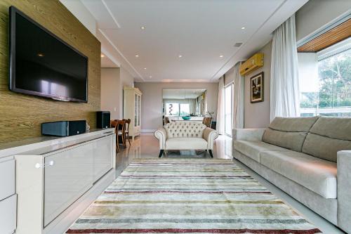 Santinho Apartamento | Vista Mar | Sacada Ampla com Churrasqueira #CSA01D