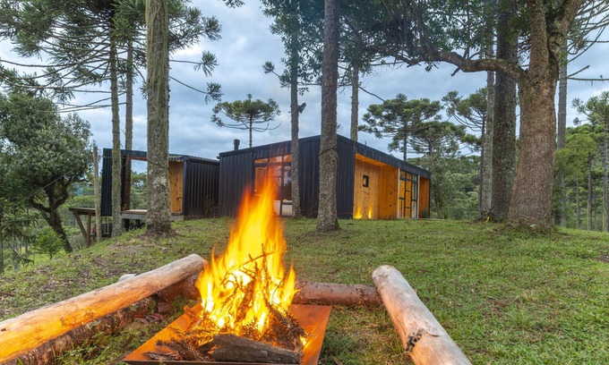 Rio Rufino Cabina | Vivenda das Araucárias - Banheira/ Lareira/natureza Para Casais ou Família