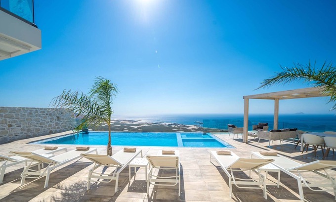 Zerviana Villa | Vlla Nafsika | Luxury villa *amazing sea view * near Falassarna Beach