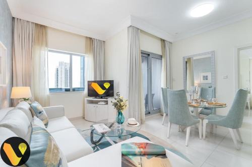 Downtown Dubai Apartamento | Vogue Damac Mall Street with Burj Khalifa View