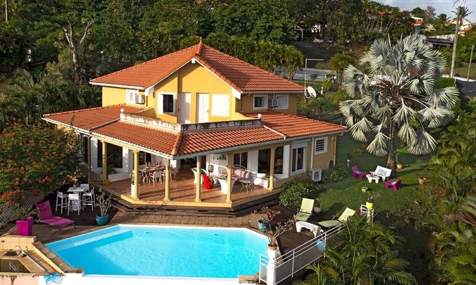 Case-Pilote Casa | VUE Caraibes 4 Chambres Case Pilote Piscine vue mer