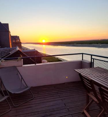 Saint-Valery-sur-Somme Apartamento | Vue et terrasse panoramique sur la Baie de Somme