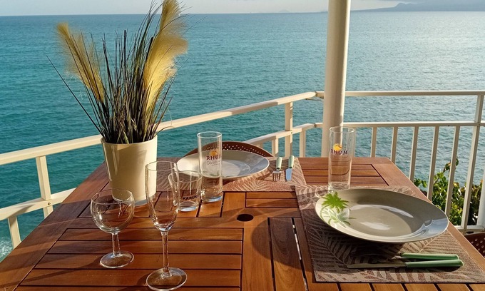 Pointe de la verdure Apartamento | Vue mer Exceptionnelle et Unique Chez La Case à Méline