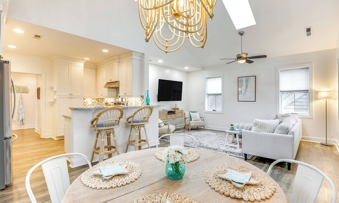 North Carolina Coast Cabaña | Walk to Beach: Cottage w/ Yard in Kure Beach!