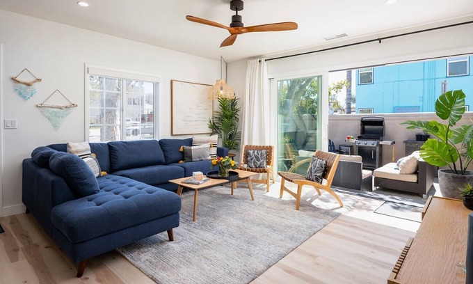 Mission Beach Casa | Walk to Beach! Family Home w/ Courtyard & Fire