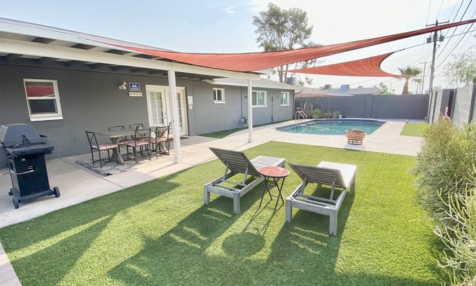 Tempe Casa | Espectacular Scottsdale Tempe 3bd 2bath, piscina, jacuzzi, WiFi, garaje, barbacoa de gas