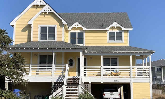 Ocean Hill Casa | Water Music OBX: Ocean views, easy beach access, private pool. Pet friendly.