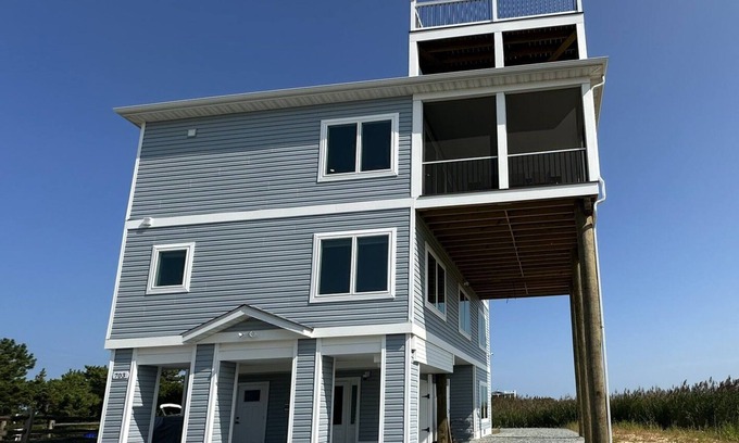 Broadkill Beach Casa | Water Views I Rooftop Deck with Spectacular 360 Views I Dog Friendly I Elevator