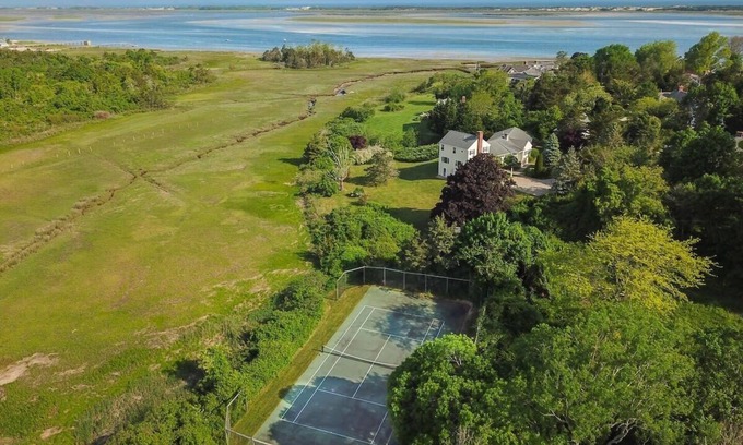 Barnstable Casa | Water Views & Private Tennis Court!
