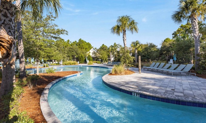 Cottage District Casa | WaterColor: Private Heated Pool, 6-Seater Golf Cart, Park District Perfection