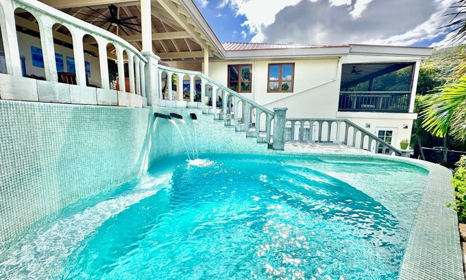 Estate Saint Quaco and Zimmerman Villa | Waterfall Pool Villa with Private Mini Golf Course, Koi Pond, and Private Pool