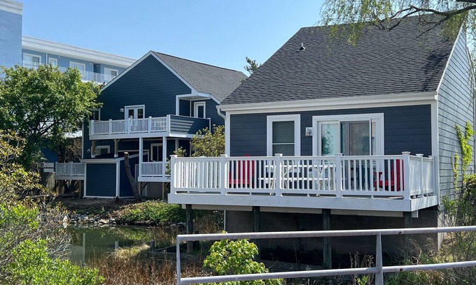 Midtown Ocean City Cabaña | Casa de playa frente al mar w / cocina completa, cable, WiFi gratis - cerca de la playa!