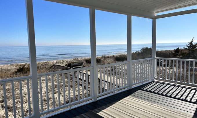 Prime Hook Beach Casa | Waterfront casa de playa en la playa privada