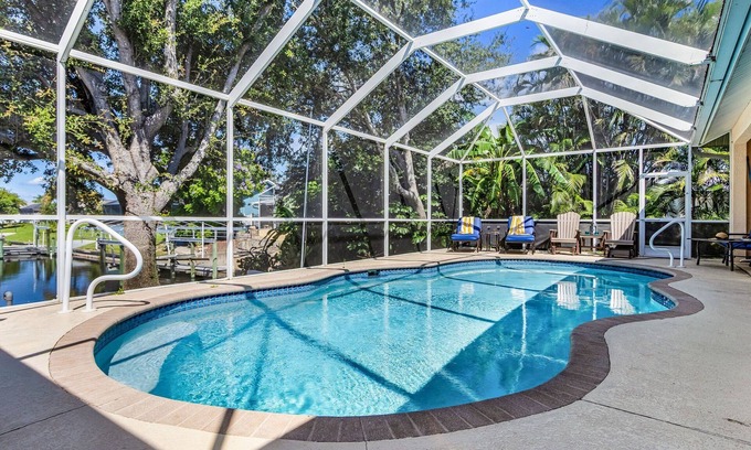 Caloosahatchee Casa | Waterfront Bliss with Heated Pool, Private Dock & Gulf Access – Lotus Cove