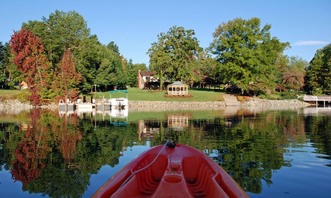 Terrell Casa | Waterfront Lodge en Beaverdam Creek Cove con muelle privado y rampa para botes