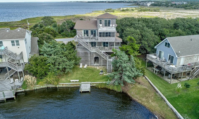 Brigands' Bay Casa | Waterfront House w/ Private Hot Tub, Washer/Dryer, Shared Pool, Central AC, WiFi