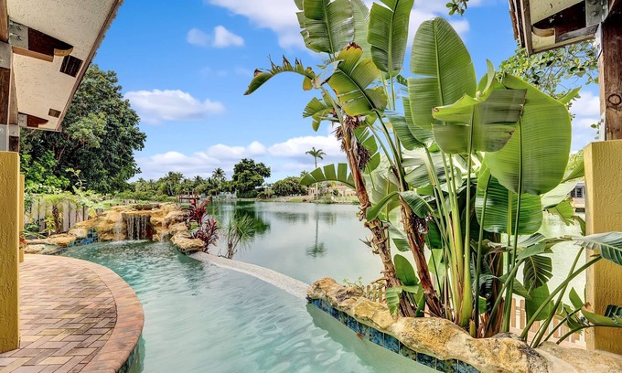 Poinsettia Heights Casa | Waterfront Oasis w/ Heated Pool and Spa, and Close to Beach!