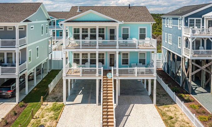 Holden Beach Casa | Waterfront retreat with private pool, beach access, fast WiFi & two decks