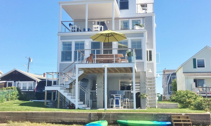 Wells Beach Casa | Waterfront (Sunset-front) 4BR / 3BA escapada familiar
