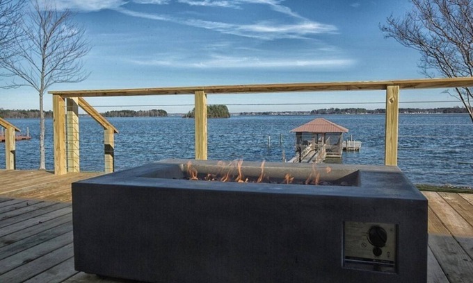 Mayhew Casa | WATERFRONT W/ AMAZING OPEN WATER VIEW, BOAT DOCK W/ SEATING, DECK WITH FIREPIT