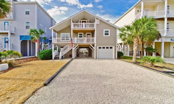 Ocean Isle Beach Casa | Welcome to Rhythm of the Sea! Family friendly canal front home!