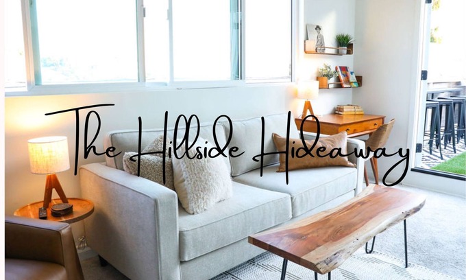 Mission Hills Apartamento | Welcome to The Hillside Hideaway! This unique rental offers two separate units, perfect for two families or couples vacationing together who want their own private space. Step inside to discover a one-of-a-kind blend of mid-century retro-chic.
