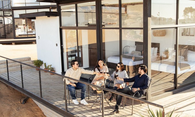 San Antonio de las Minas Cabina | Wellness bethroom w/2 Queen beds+rooftop, small groups