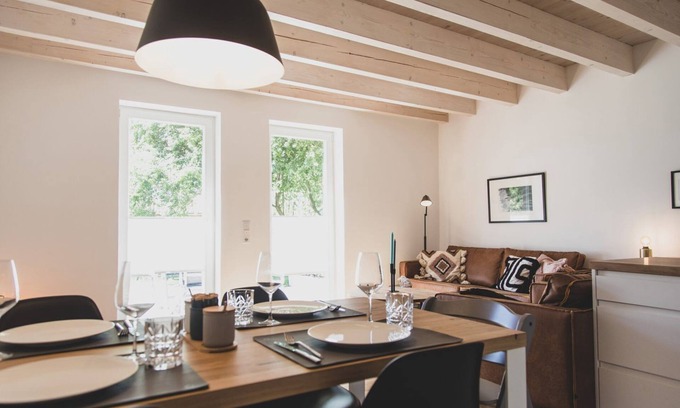 Upleward Apartamento | Wellness für die Seele in der Schönen Fewo Geertje im Gulfhof Boomgaarden mit Traumhaften Obstgarten