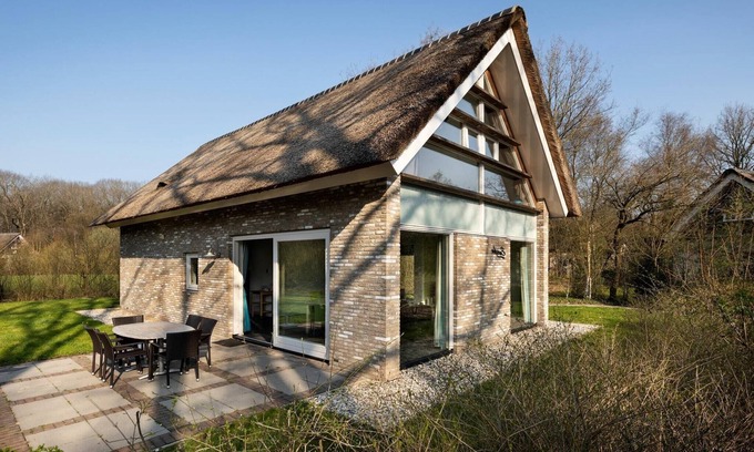Ruinen Villa | Villa con techo de paja cerca de Hoogeveen