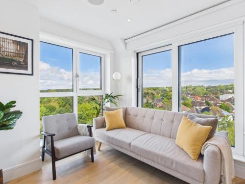 Coombe Hill Apartamento | West Wimbledon, 2 Bedroom Luxury Stay, Gym, Free Parking