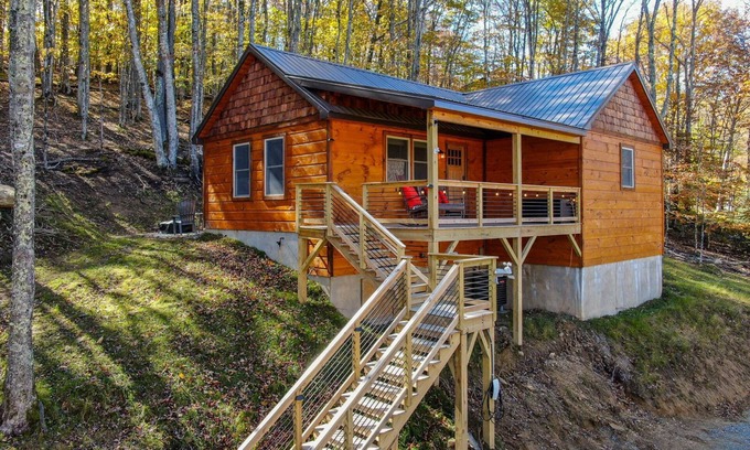 Beech Mountain Cabina | Whiskey Rock - Beech Mountain, private, hot tub