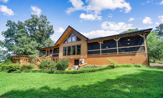 Rock Island Chalet De Esquí | Hermosa Log Cabin ubicado en Rock Island Shores