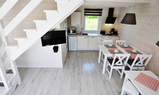Grzybowo Casa | El "White Cottage Lux" de nueva construcción, Grzybowo en Um Kolberg, 1-6 personas