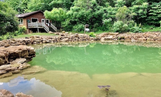 Lansing Cabina | White Pine Cabin with Swimming Pond & Hot Tub Jacuzzi