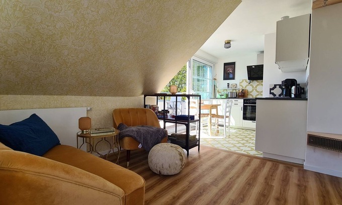 Wieck auf dem Darss Apartamento | Wieckinger above the treetops - cozy vacation apartment for 2 with terrace