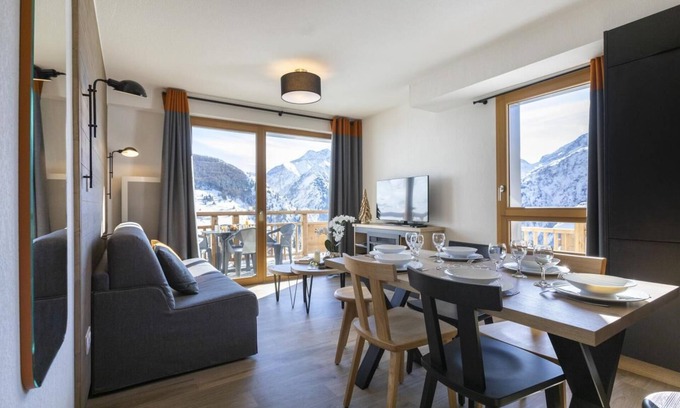 Les Deux Alpes Apartamento | Wifi, al pie de los comercios, fitness, sauna, hammam, terraza, balcón, tv, local para esquís