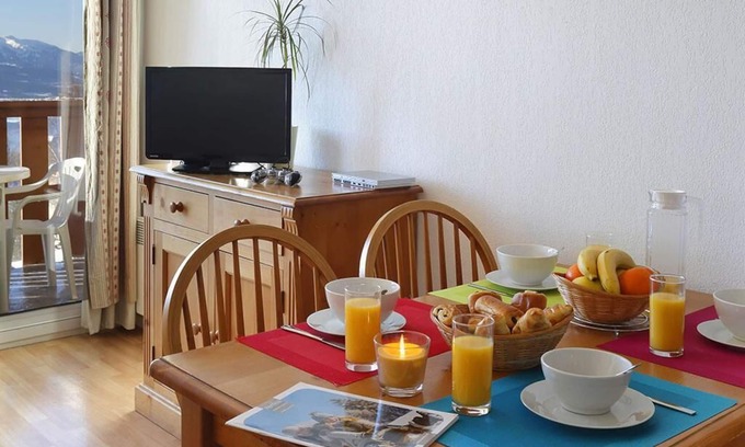 Font-Romeu-Odeillo-Via Apartamento | Wifi, fitness, piscina, terraza, parking, local para esquís, 40m², Font Romeu